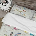 thumbnail image 4 of Designart 'Multi-Color Bird on Tree' Traditional Duvet Cover Set, 4 of 4