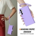 thumbnail image 4 of Phone Case for Samsung Galaxy S25 Wallet Cover with Shoulder Strap & Wrist Strap, Card Holder Slots Stand PU Leather Zipper Pocket Flip Case Magnetic Buckle Women Girls for S25, Purple, 4 of 11