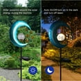 thumbnail image 3 of Stars Moon Solar Lights Outdoor - Solar Powered Garden Lights Decorative Crackle, 3 of 5