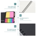 thumbnail image 3 of Miangastore Pen and Notepad Set Black for General Users Home 1Set 5.54x4.32x0.39Inch, 3 of 8
