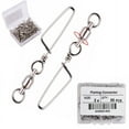thumbnail image 4 of 50Pcs/Box Stainless Steel Ball Bearing Fishing Swivels Snap 0-6# Rolling Sea Fishing Swivels Snaps Connector Fishing Accessories, 4 of 22