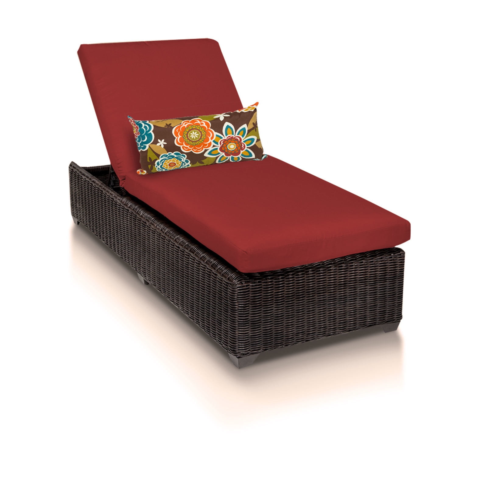 Chaise Outdoor Wicker Patio Furniture - Terracotta, Made ...