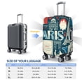 thumbnail image 6 of Disketp France And Paris Elastic Travel Luggage Cover Travel Suitcase Protective Cover For Trunk Case Apply To 18''-32'' Suitcase Cover-X-Large, 6 of 9