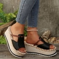 thumbnail image 6 of ATENAR Womens Sandals Summer Beach Women Sandals Fashion Shoes Women Khaki 9, 6 of 9