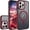 K-Red/Gold, variant on iPhone 11 Case[Compatible with Magsafe]Phone Case iPhone 11[Military Grade Drop Protection]W/ Detachable Camera Len Protection Anti-Fingerprint Slim Translucent Matte Case for iPhone 11,6.1"Red