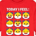 thumbnail image 3 of Baby Shark - Today I Feel Grid - Toddler And Youth Long Sleeve Graphic T-Shirt, 3 of 6