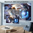 thumbnail image 5 of Native 1080P Support Projector, 9500LM Full HD Movie Projector,300" Display 4k Home Video Projector[Projector Screen and Tripod Included],Mini Projector Compatible with HDMI/USB/TV Stick, 5 of 5