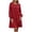 Red, variant on Tqcoqu Fall Dresses for Women 2026,Crew Neck Long Lantern Sleeve Casual Loose Flowy Swing Shift Dress