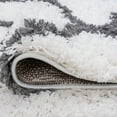 thumbnail image 6 of Jersey Shag Transitional Geometric White and Gray Polypropylene Indoor Area Rug, 2'x3' Rectangle, 6 of 9