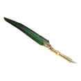 thumbnail image 4 of Feather Pen, Wear Resistance Soft Feather Stainless Nib Smoothly Writing Quill And Ink Set Exquisite Pattern  For School For Office For Home Black,Orange,Green,Purple,Blue, 4 of 8