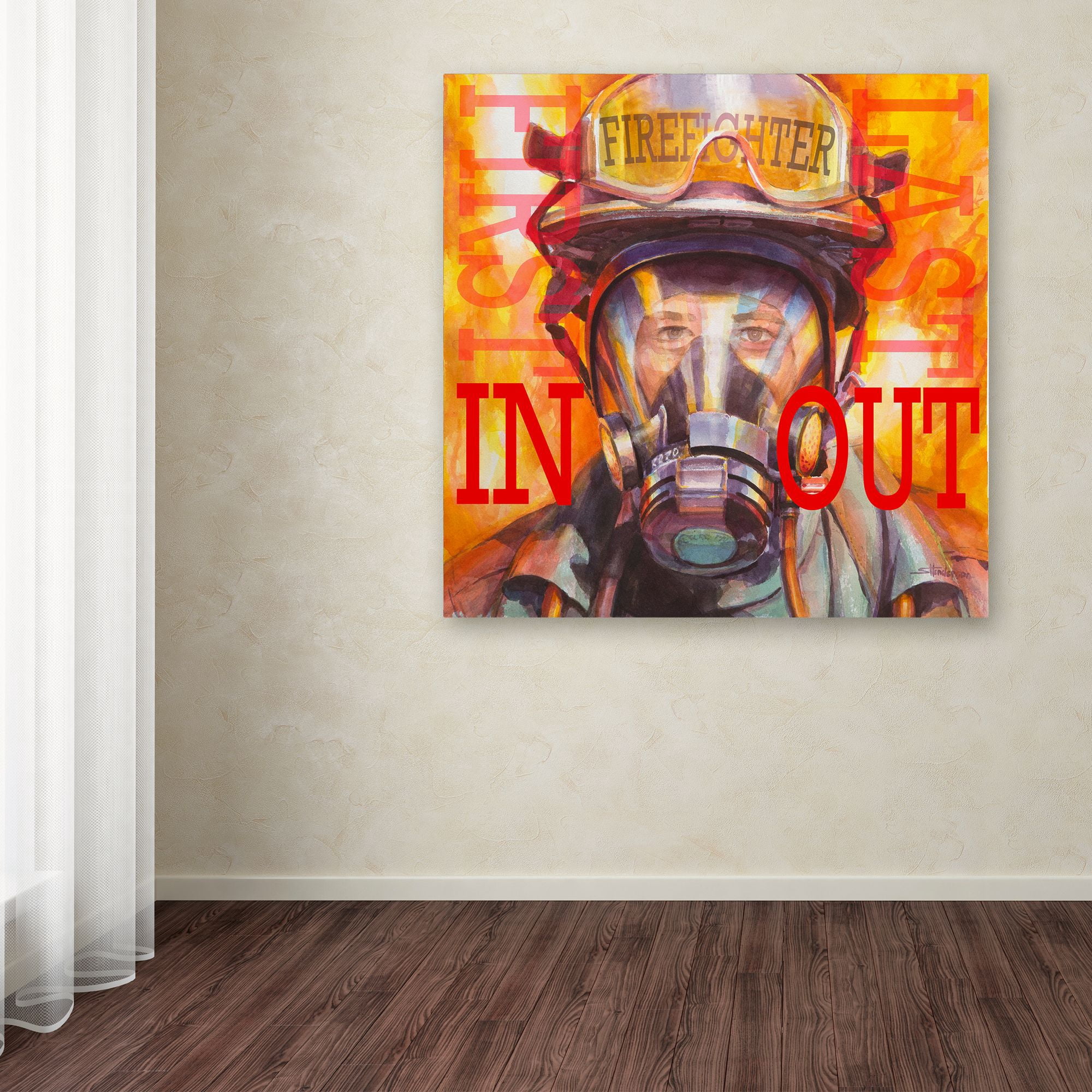 Trademark Fine Art 'Firefight - First In Last Out' Canvas Art by Steve Henderson
