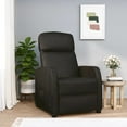 thumbnail image 1 of vidaXL Recliner Chair Black Faux Leather, 1 of 5