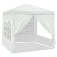 thumbnail image 3 of 6.5x6.5 FT Pop Up Canopy Tent,Portable Party Tent with Four Removable Sidewalls,Instant Gazebo Outdoor Tents with Ropes and Spikes,Outdoor Canopies for Parties,Beach,Camping,Easy Setup,White, 3 of 8