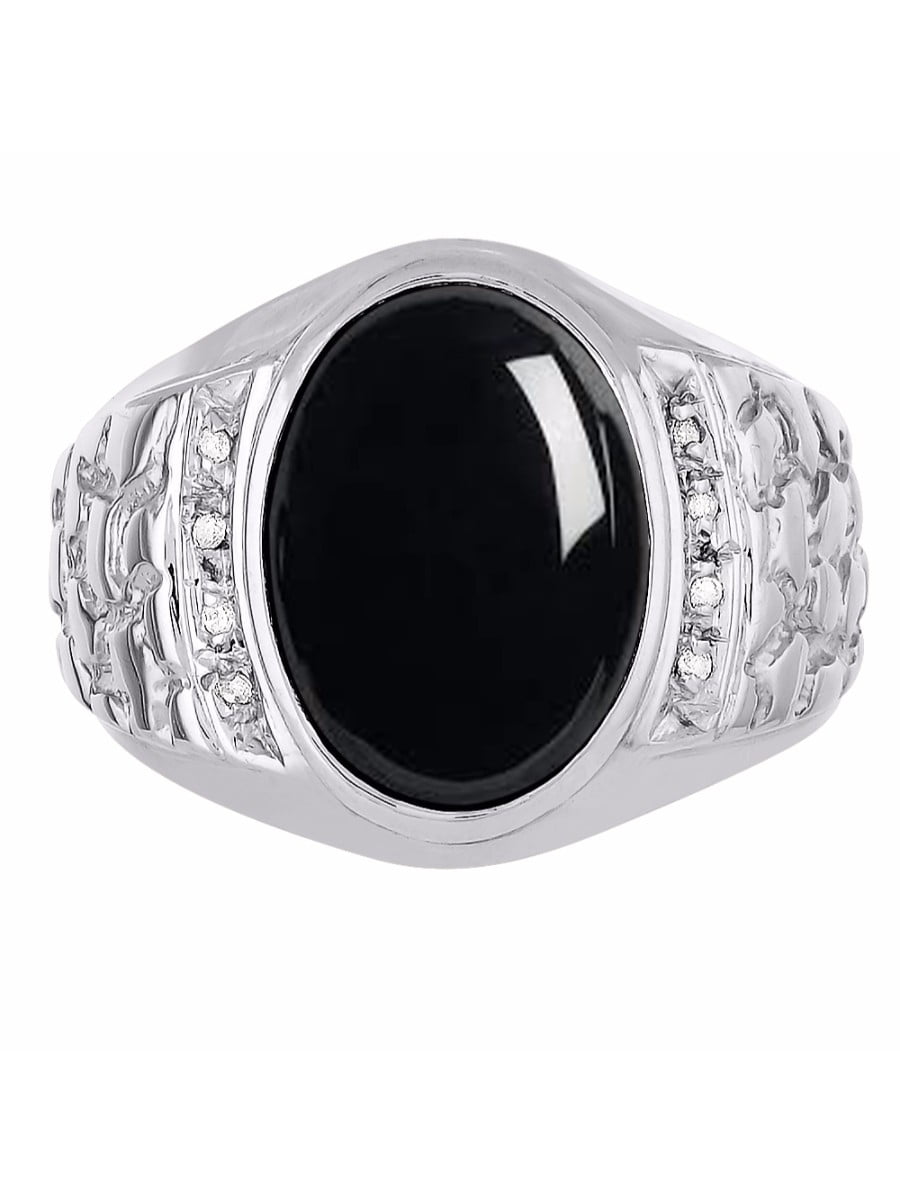Details about   925 Sterling Silver Oval Black Onyx Cabochon Gemstone Ring For Christmas Gift