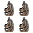 thumbnail image 1 of Dedal de costura ajustable, Protector de dedo, Pin de escudo de Metal, agujas, herramientas de bricolaje, accesorios para manualidades, 4 Uds., 1 of 5