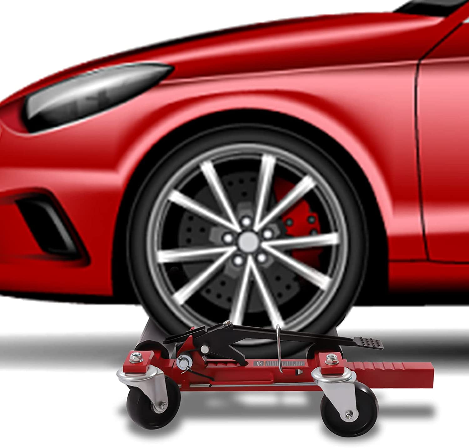 Vehicle Car Tire Dollys Set Universal Wheels Car Tire Stakes Set