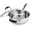 Stainless Steel, variant on Stainless Steel Saucepan with Glass Strainer Lid, Two Side Spouts for Easy Pour with Ergonomic Handle, Multipurpose Sauce Pot