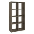 thumbnail image 1 of ClosetMaid Decorative Bookcase Open Back 8-Cube Storage Organizer, Graphite Gray, 1 of 5