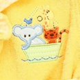 thumbnail image 2 of Spasilk 100% Cotton Hooded Terry Bathrobe with Booties, Yellow Ark, 0-9 Months, 2 of 6