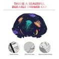 thumbnail image 5 of Balery Sea Jellyfish Shower Caps, Double Layer Waterproof Shower Cap, Double Layers Reusable Shower Cap With Soft Comfortable For Long Thick Hair Soft Bath Shower Hair Caps, 5 of 9