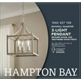 thumbnail image 4 of Hampton Bay Boswell Quarter 3-Light Brushed Nickel Pendant with Weathered Wood Accents, 4 of 6