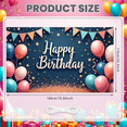 thumbnail image 4 of Colorful Theme Banner Decorative Balloons Celebration Banner for Birthday Party Kids Party Indoor Decoration, 4 of 9