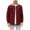 Red, variant on Men's Hooded Flannel Shirt Plaid Shirts Long Sleeve Button-Down Drawstring Fall Casual Jacket Tops With Pocket (L, Red)
