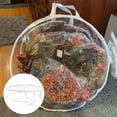 thumbnail image 2 of Garland Bag Clear Window Portable PVC Holiday Wreath Storage Container for Home, 2 of 8