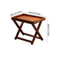thumbnail image 3 of Qiweii Bamboos Bedside Table With Folding Legs Breakfast Tray Food And Snack Service Tray For Home Sofa Side Living Room Coffee Table Storage Rack Foldable Legs, 3 of 6
