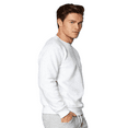 thumbnail image 3 of Hanes Perfect Fleece Crewneck Sweatshirt Unisex Adult -WD16 Soft Casual Sweatshirt, (White, M), 3 of 5