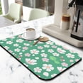 thumbnail image 2 of 2 Pack Washable Rubber Multicolored Flower Leaves Dish Drying Mats for Kitchen Counter Home Large Coffee Bar Pad Accessories and Decor for Utensils Stemware (2pcs 19.5''x12''), 2 of 6