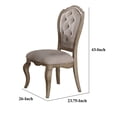 thumbnail image 6 of Acme Furniture Chelmsford Side Chair (Set-2) Beige Fabric & Antique Taupe, 6 of 6