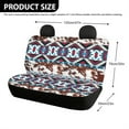 thumbnail image 4 of Yuyamidu Brown Cow Print Car Seat Cover for Back Seat Aztec Auto Back Seat Covers Full Set of 2 Universal Fit Cars, Trucks, SUV, Van, Sedans Accessories, 4 of 4