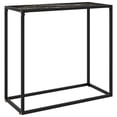 thumbnail image 1 of vidaXL Table Console Noire 80x35x75 cm Verre Trempé, 1 of 3