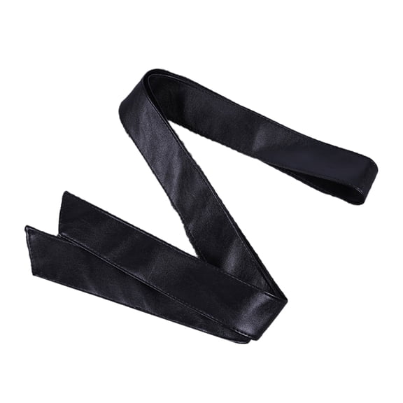 lixuesong Womens Wrap Around Belt Fashion Solid Color PU Faux Leather 4.5cm Wide Waist Band 70 Inch Sash for Puffer Down Coat