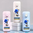 thumbnail image 3 of Taza de agua de acero inoxidable Sonic The Hedgehog de 320/420 ml, a prueba de fugas, termo de vacío, portátil, para viajes, taza para beber con dibujos animados para niños, 3 of 5