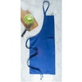 thumbnail image 3 of CC Home Furnishings 38" Nautical Blue Solid Patterned Kitchen Chef Apron, 3 of 8