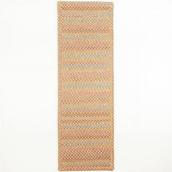 Rhody Rug WO51R024X072B 2 x 6 ft. Woodstock Rectangle & Runner, Khaki & Multi Color
