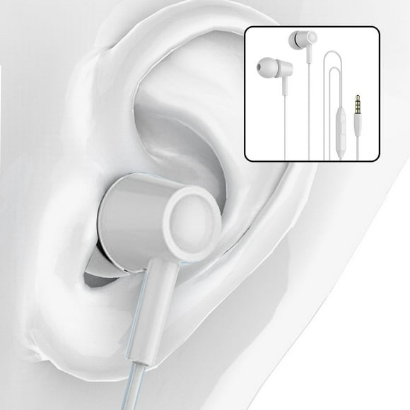 Oliegs Heated Blanket Wired AUX Audio Earphones Headphones Earbuds Bass Stereo MIC Headset In-Ear3.5mm Chocolate