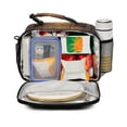 thumbnail image 2 of FORMRS Student Lunch Bag Insulated Reusable Cooler Box with Zipper Pockets, Wood Grain, 2 of 9