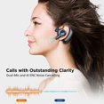thumbnail image 2 of Emotal Auriculares Bluetooth con cancelación de ruido AI de doble micrófono para teléfonos celulares, 10 días en espera 30 horas de tiempo de conversación HD Auricular Bluetooth IPX6 impermeable ultra, 2 of 5