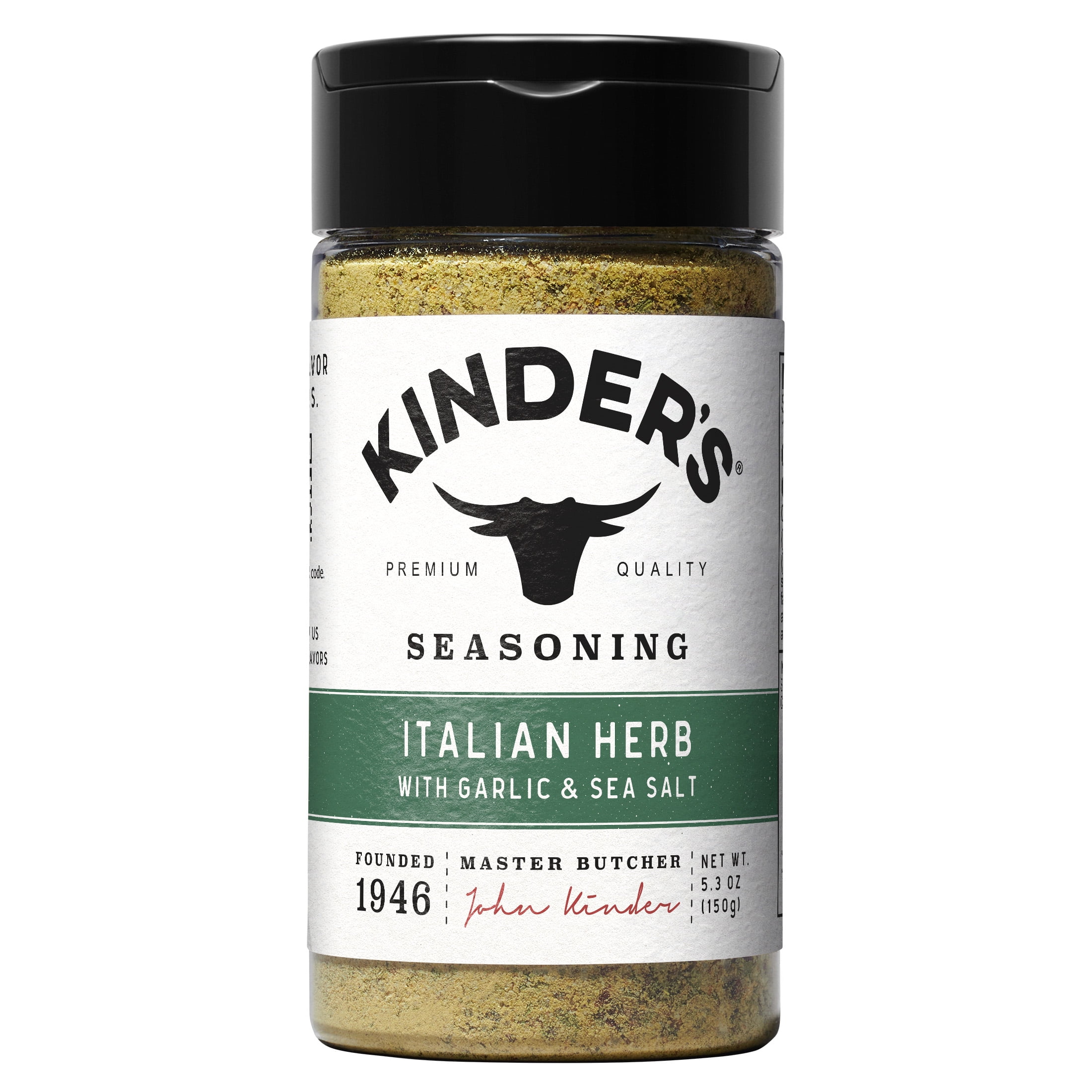 (3 pack) Kinder's Italian Herb Seasoning Blend with Sea Salt and Garlic, 5.3 oz