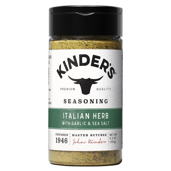 Kinder's Italian Herb Seasoning Blend with Sea Salt and Garlic, 5.3 oz