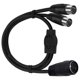 thumbnail image 2 of MIDI DIN 5-Pin Splitter Y Adapter Cable, Din 5Pin Male to Dual 2 Female Audio MIDI Adapter Extension Cable, 2 of 5