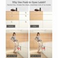 thumbnail image 2 of Push to Open Magnet Latch Magnetic Push Lock Door 4 Pieces Damper Door Cupboard Push Open for Cabinet Drawer System Black, 2 of 4