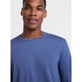 thumbnail image 4 of Athletic Works Men's and Big & Tall Men's Tri-Blend Tee with Long Sleeves, Sizes XS-4XLT, 4 of 5