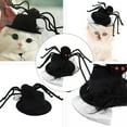 thumbnail image 2 of OULII 2Set Dog Costume Hats Black Spider Pattern Cloth 13.4X1.8In, 2 of 7