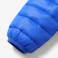 thumbnail image 6 of PatPat Baby Coat Toddler Boys Girls Winter Jackets Stylish 3D Ear Print Outerwear Solid Hooded Coats, Blue, 18-24 Months, 6 of 8