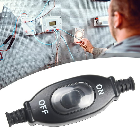 204 Ip65 Waterproof Dustproof In-Line Switch Silver Contact Double Cut Switch