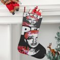 thumbnail image 2 of Lil Peep Tema: Calcetines de Navidad, fino lino blanco para colgar en escaleras y chimenea, decoración navideña para el hogar, regalo de Navidad. 45cm × 32cm, 2 of 5